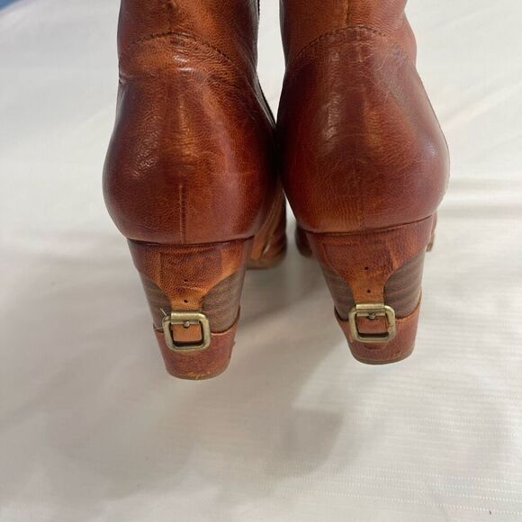 Antelope Brown Leather Boots Size Euro 37 US 7 - Picture 6 of 11